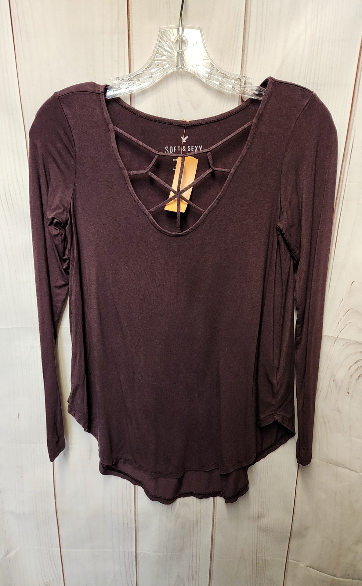 American Eagle Women's Size XS Purple Long Sleeve Top