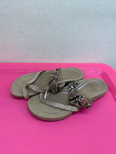 Aetrex Women's Size 40 = 9-1/2 Brown Sandals
