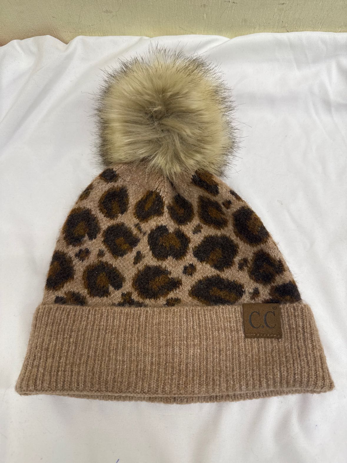CC Brown Leopard Print Hat