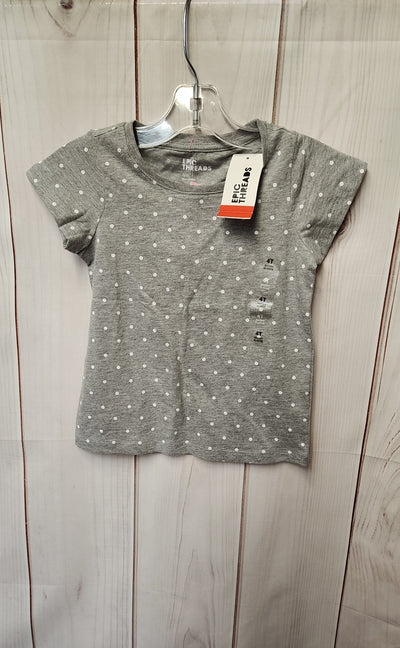 NWT Epic Threads Girl's Size 4 Gray Shirt