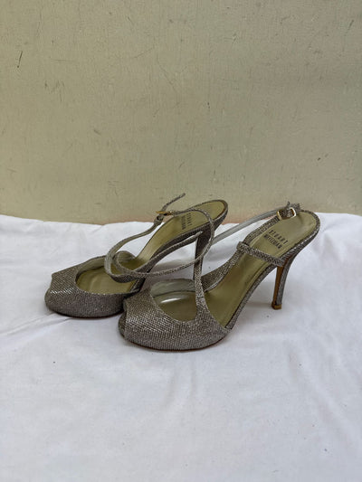Stuart Weitzman Women's Size 6-1/2 Silver Pumps Shoes
