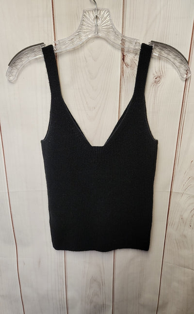 J Crew Women's Size M Black Cashmere Blend Sleeveless Top
