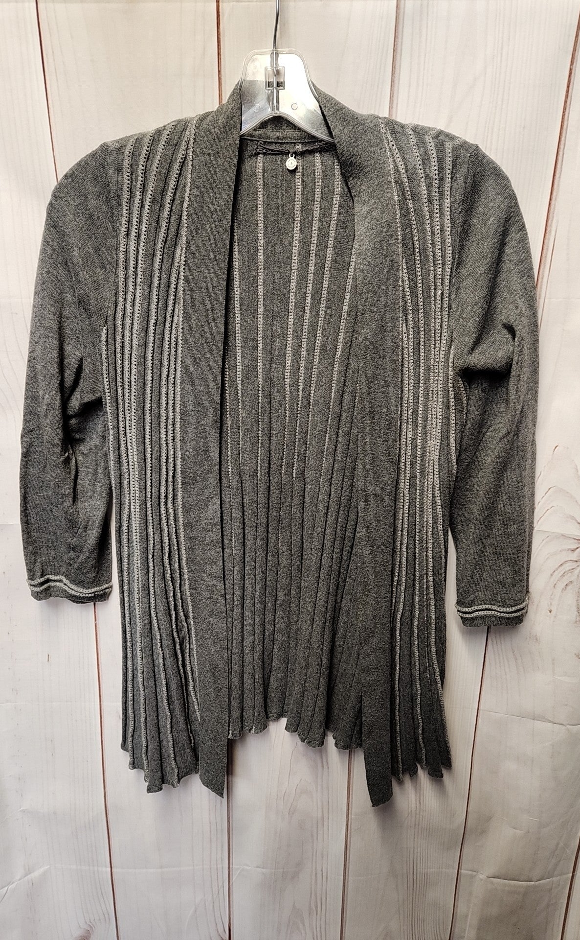 Knitted & Knotted Women's Size S Gray Cardigan