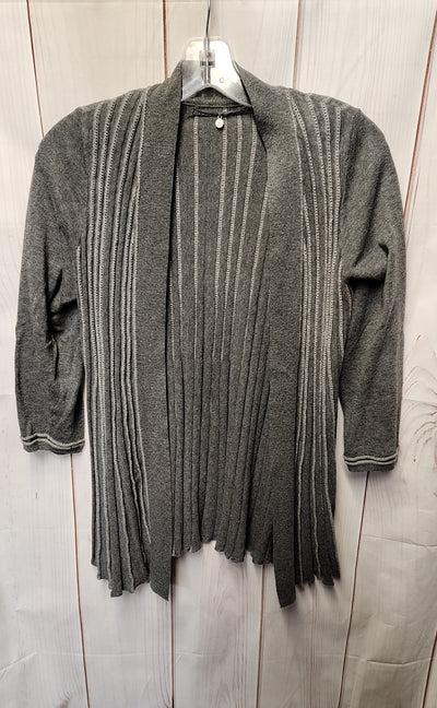 Knitted & Knotted Women's Size S Gray Cardigan