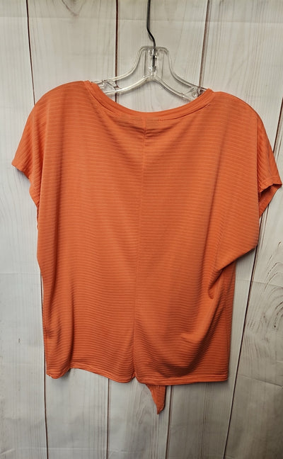 Apt 9 Women's Size M Orange Short Sleeve Top