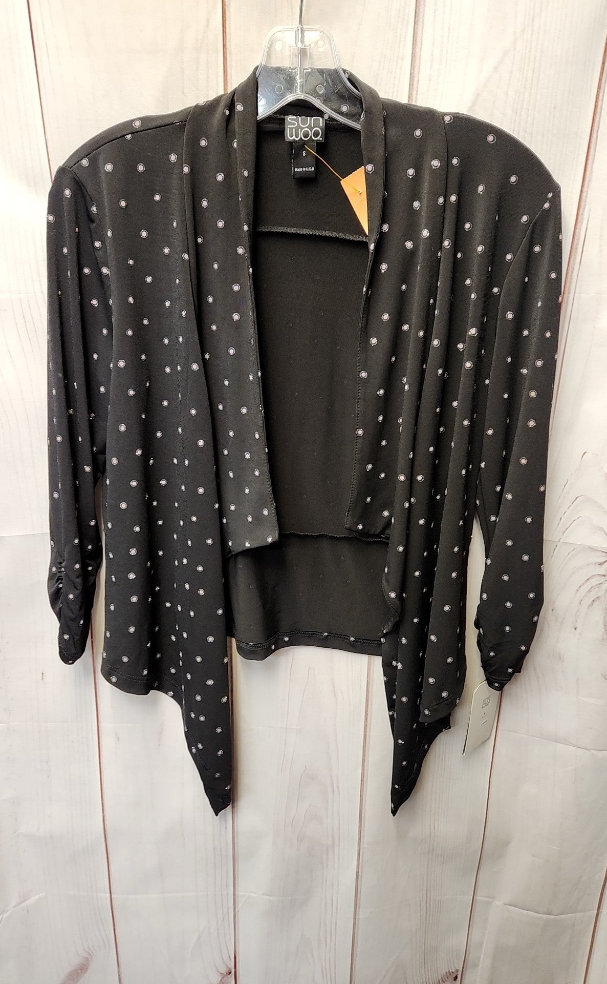 NWT Clara Sun Woo Women's Size S Black Cardigan