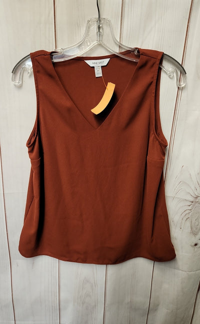 Nine West Women's Size S Petite Brown Sleeveless Top