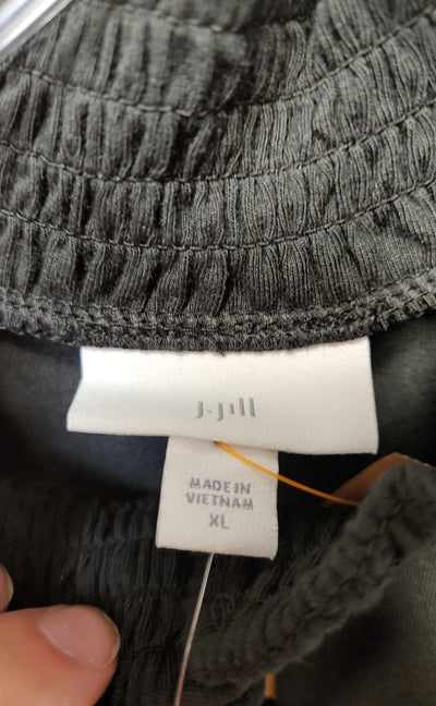 NWT J Jill Women's Size XL Black Long Sleeve Top