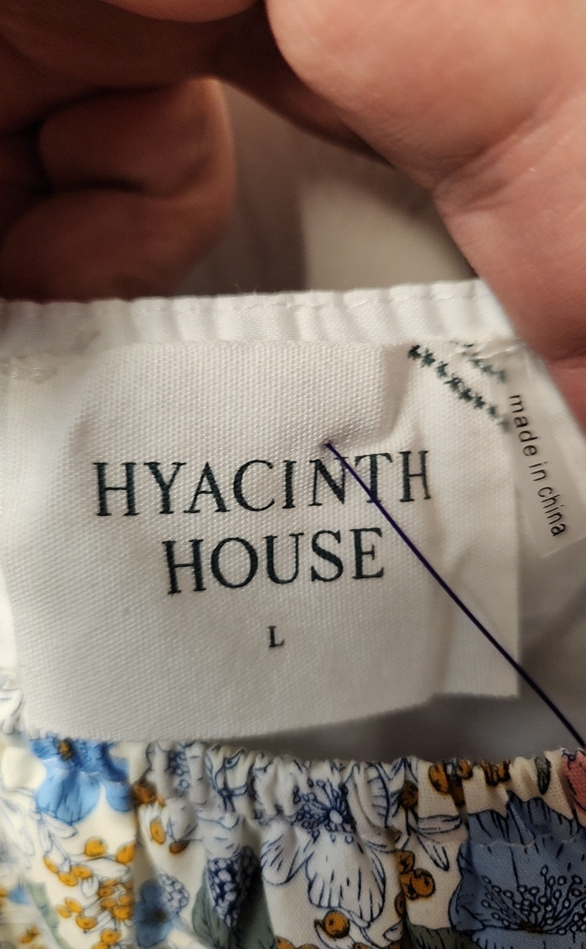 Tuckernuck Hyacinth House Women's Size L White Floral Dress
