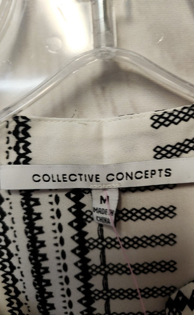 Collective Concepts Women's Size M White Sleeveless Top