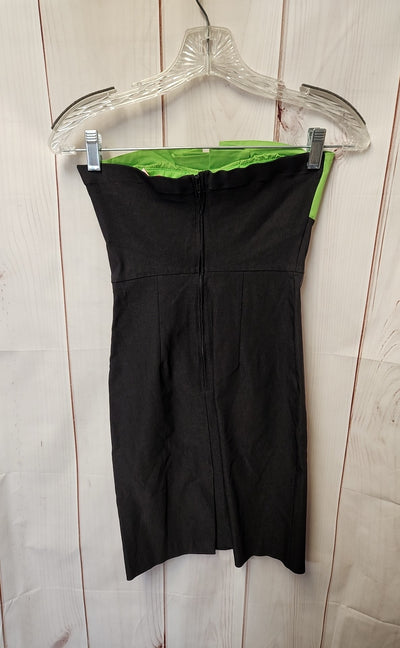 Flamingo Women's Size S Black & Green Dress