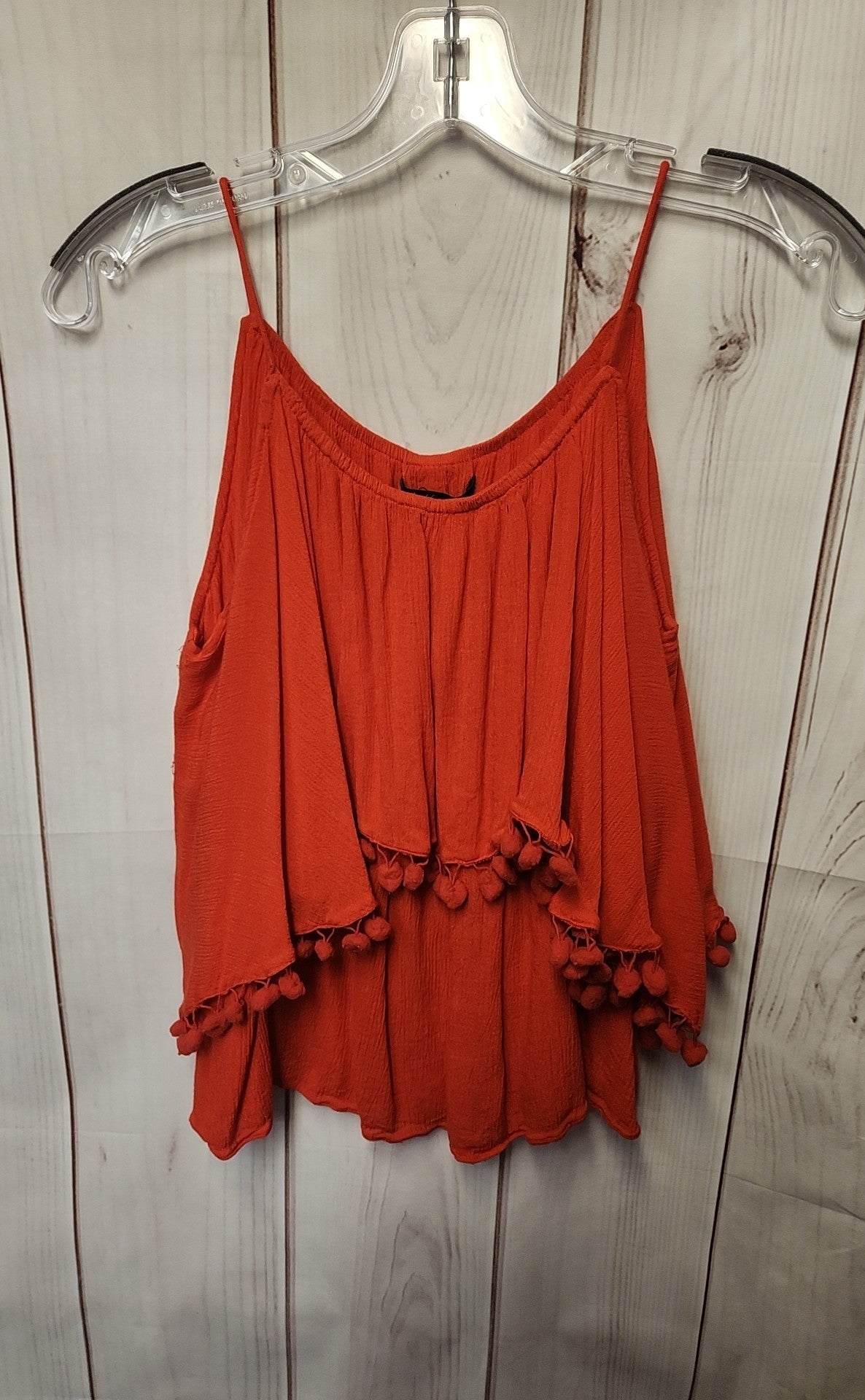 Faith & Zoe Women's Size S Red Sleeveless Top