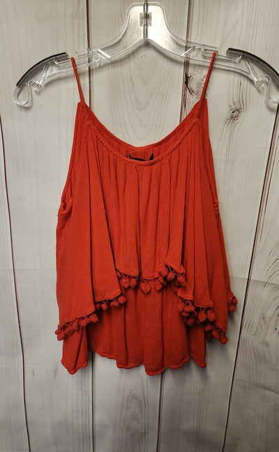 Faith & Zoe Women's Size S Red Sleeveless Top