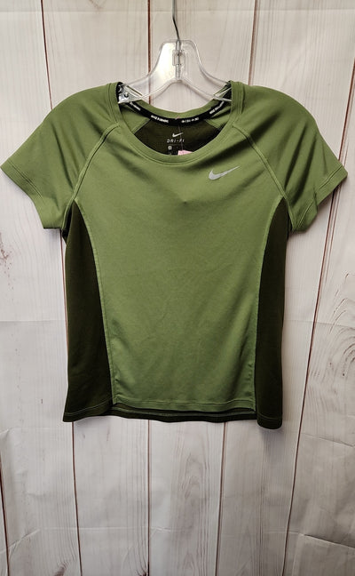 Nike Women's Size M Green Short Sleeve Top