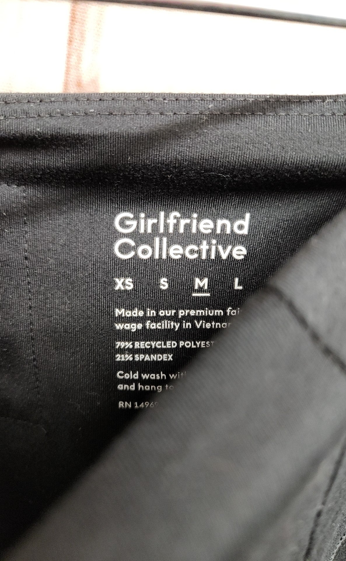 Girlfriend Collective Women's Size M Black Leggings