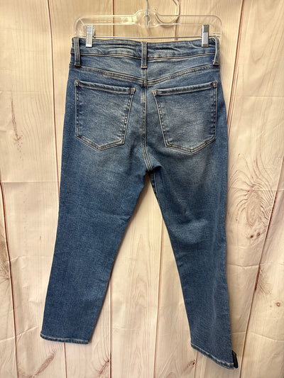 Kut from the Kloth Women's Size 4 = 27 Blue Catherine Crop Straight Leg Jeans