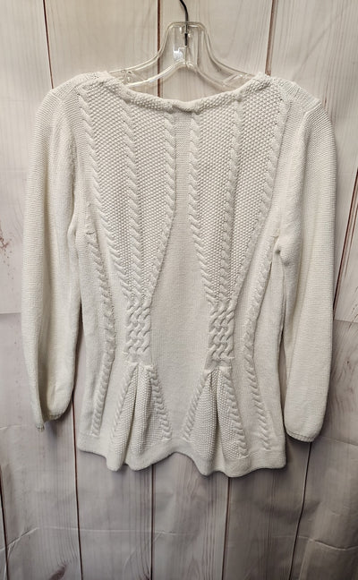 Cupio Women's Size L White Sweater