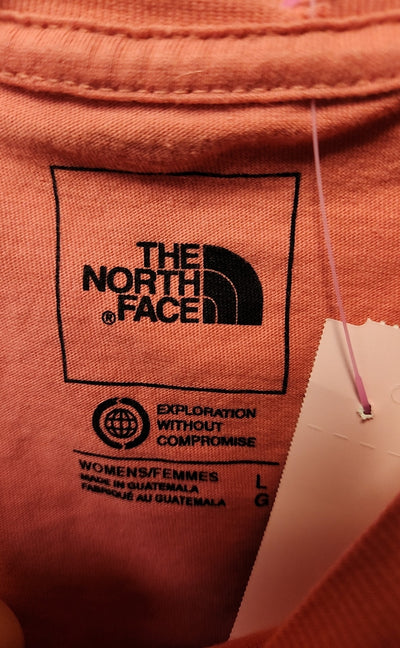 North Face Women's Size L Pink Short Sleeve Top
