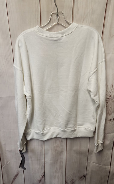 Champion Women's Size M White Sweatshirt