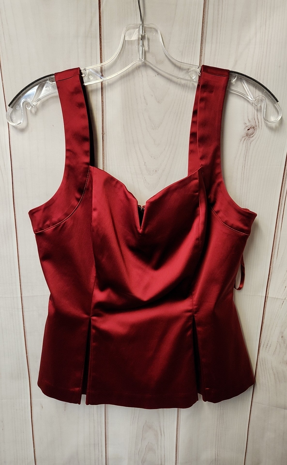 White House Black Market Women's Size 10 Red Sleeveless Top