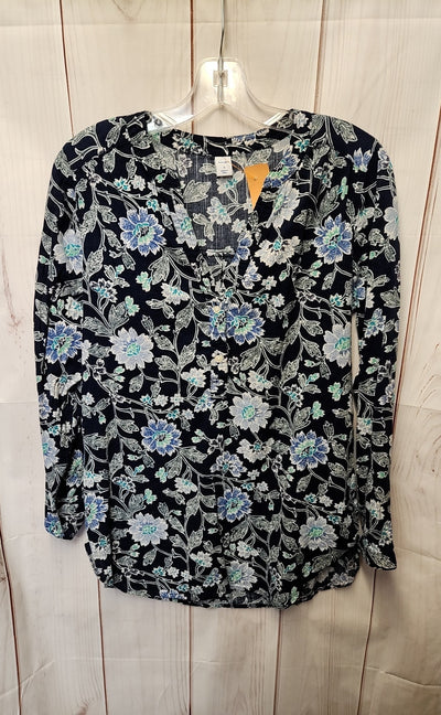 Old Navy Women's Size S Blue Long Sleeve Top