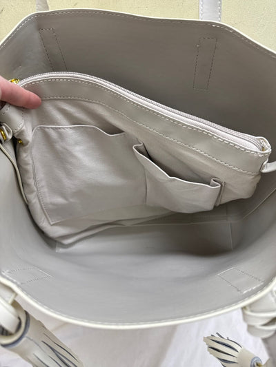 Joy & Iman White Purse Bag