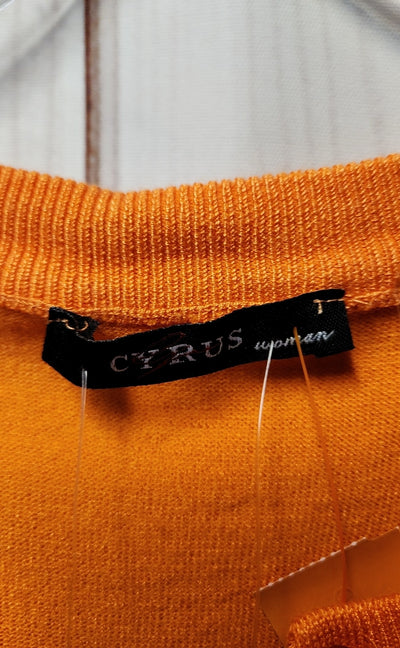 NWT Cyrus Women's Size 1X Orange Cardigan