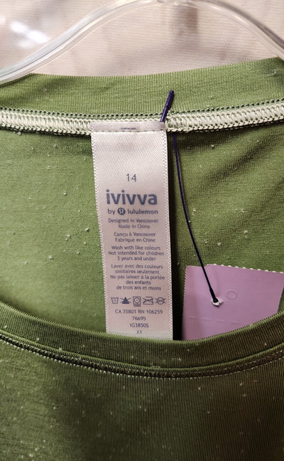Ivivva - Lululemon Girl's Size 14 Green Shirt
