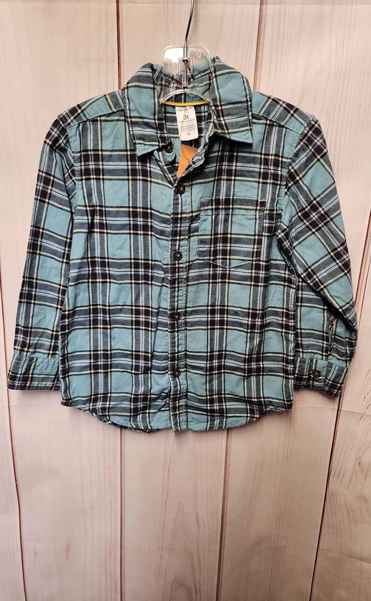 Carters Boy's Size 3 Blue Shirt