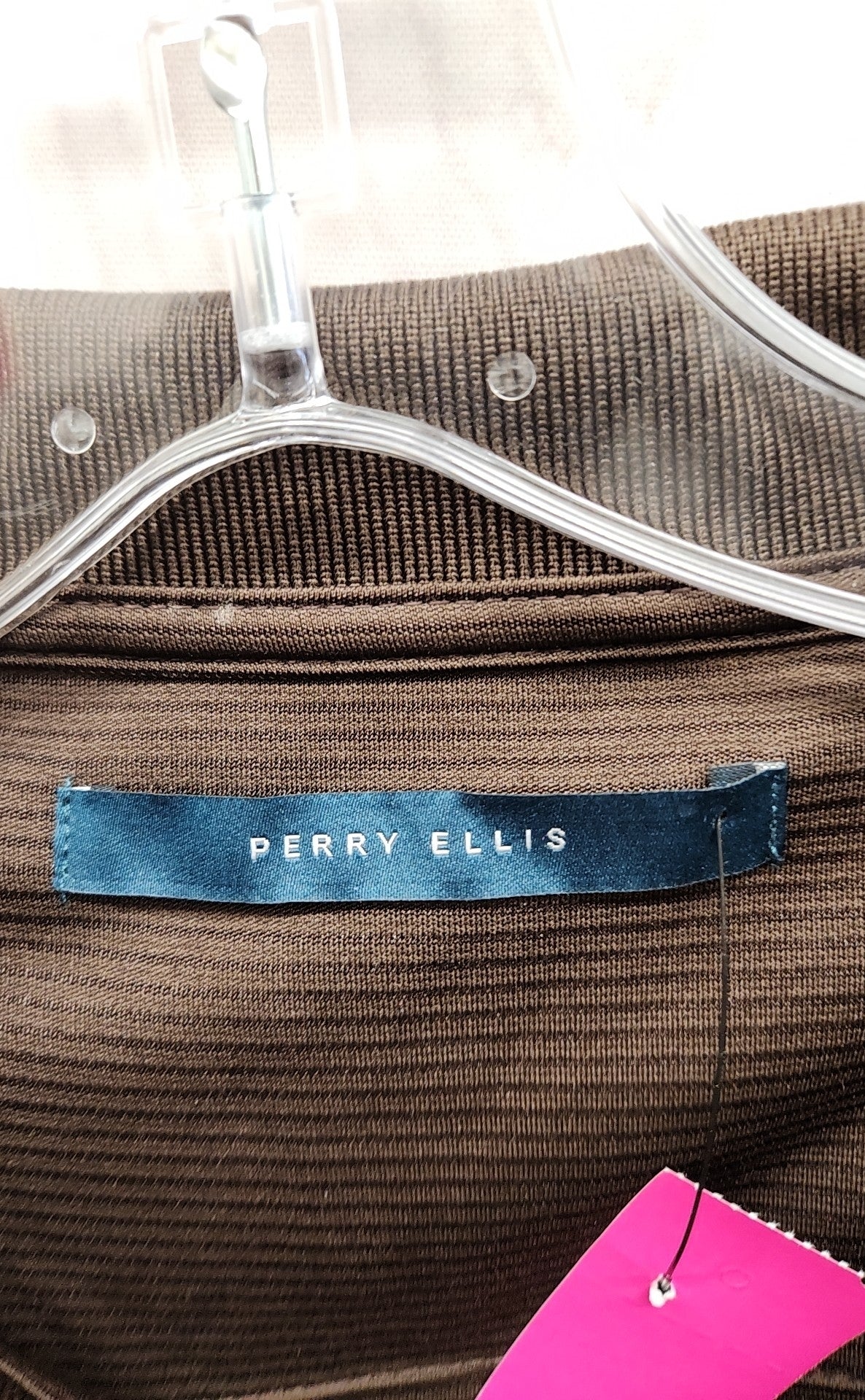 Perry Ellis Men's Size XXL Brown Shirt