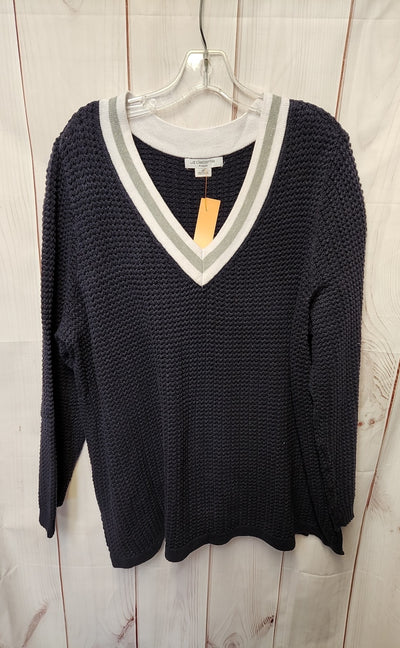 Liz Claiborne Women's Size 2X Navy Sweater