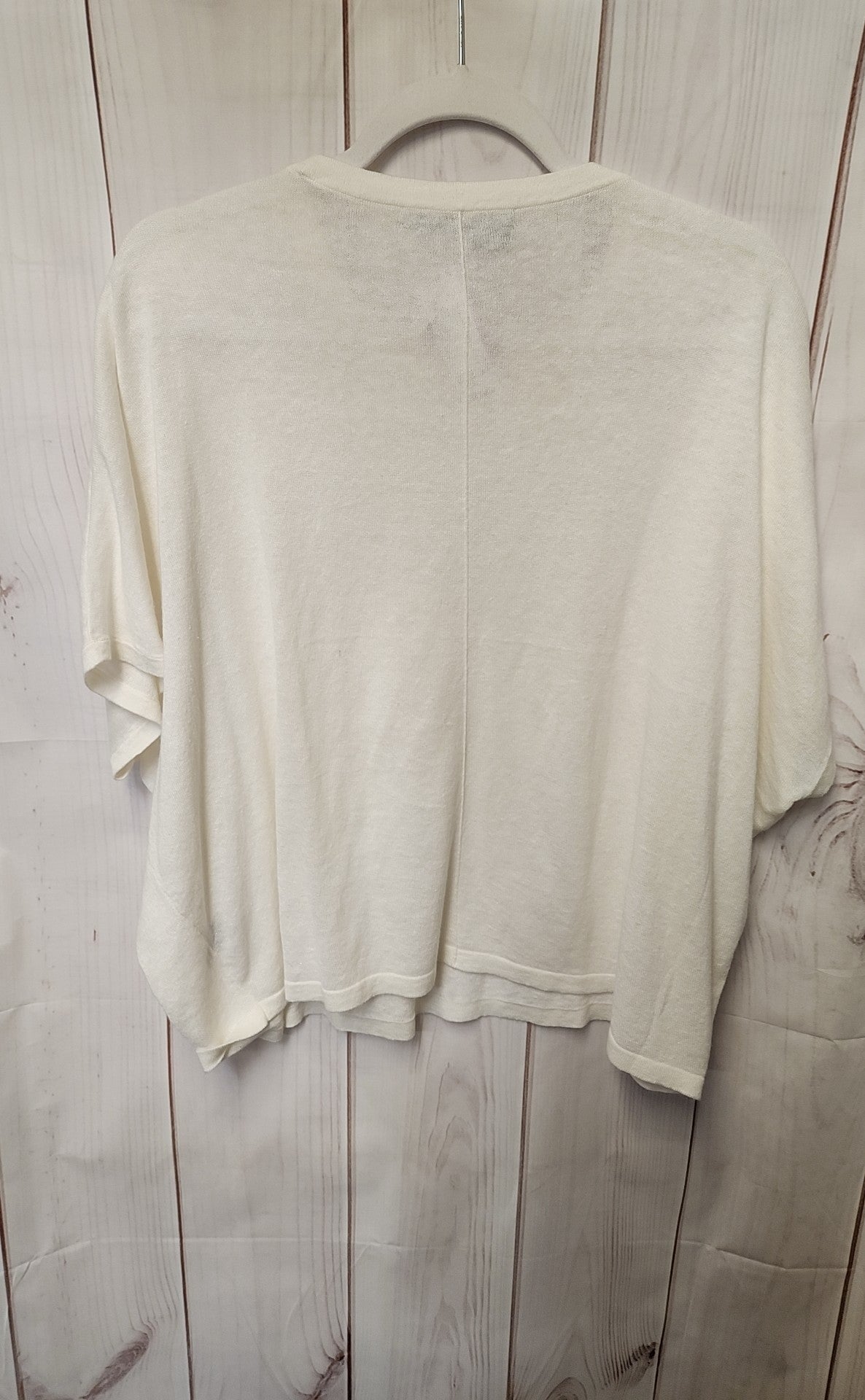 360Sweater Women's Size S White Short Sleeve Top