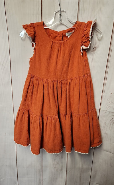 Rachel Zoe Girl's Size 5 Orange Cotton Dress