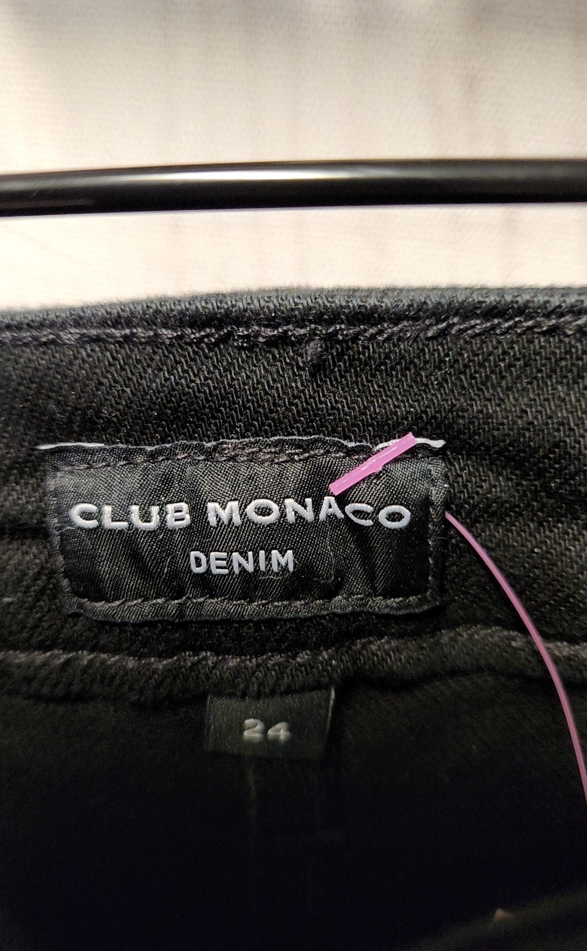 NWT Club Monaco Women's Size 24 (00) Black Jeans Kick Crop