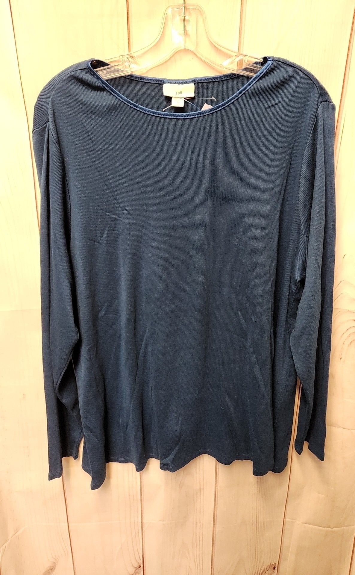 J Jill Women's Size XL Blue Long Sleeve Top