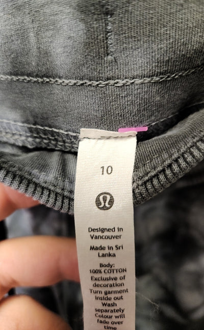 Lululemon Women's Size 10 Gray Tie Dye Sweatpants
