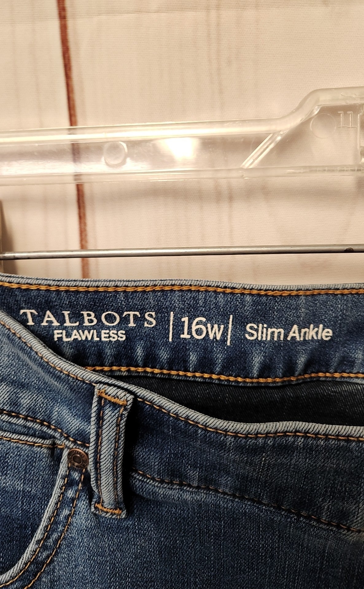 NWT Talbots Women's Size 33 (15-16) Blue Jeans Slim Ankle