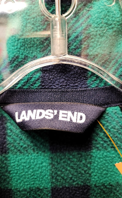 Lands End Women's Size L Green & Navy Sweatshirt