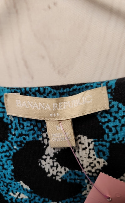 Banana Republic Women's Size M Black & Blue Dress