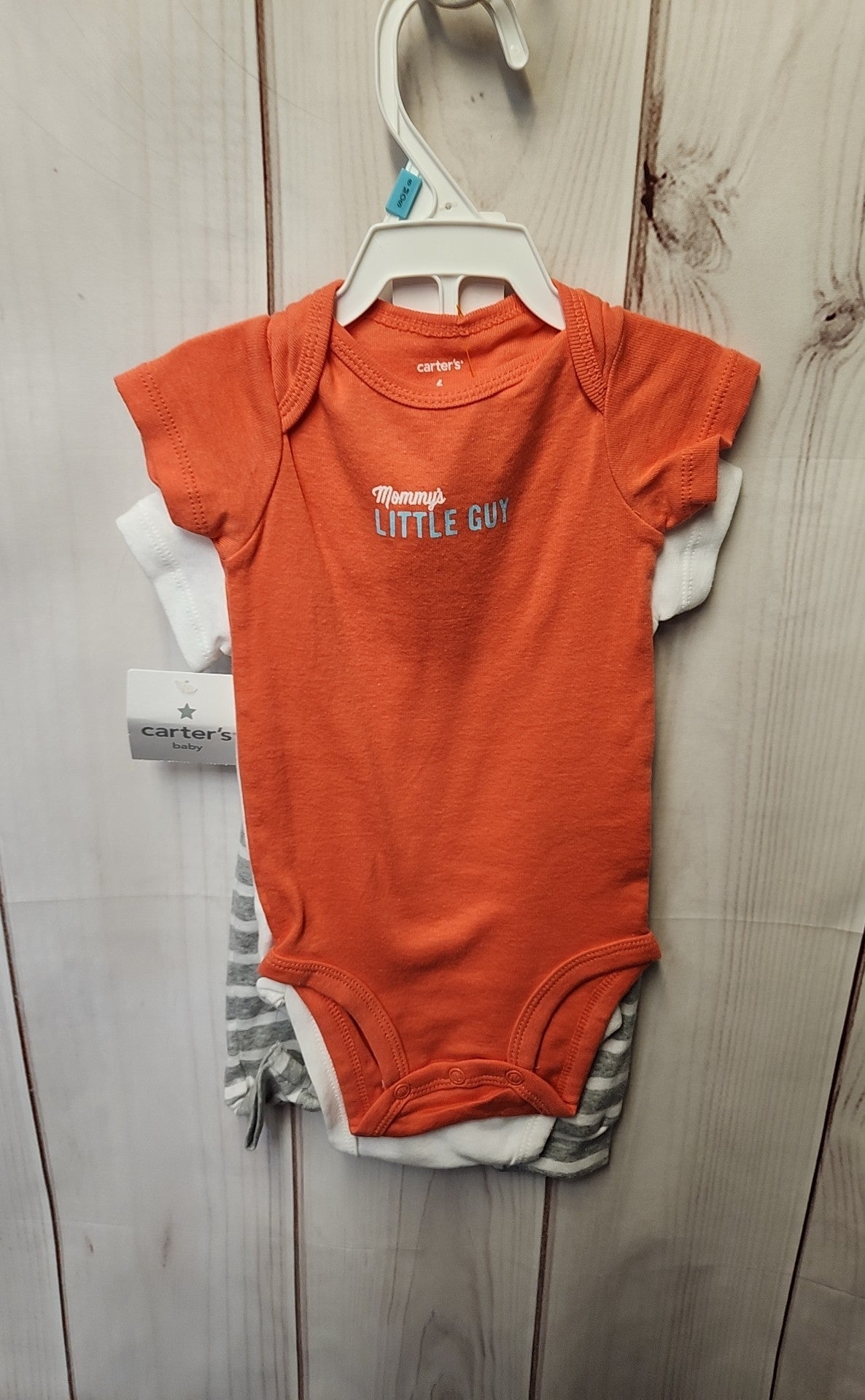 NWT Carters Boy's Size 6 Months Red & Gray 3 Pcs Outfit Set