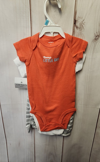 NWT Carters Boy's Size 6 Months Red & Gray 3 Pcs Outfit Set