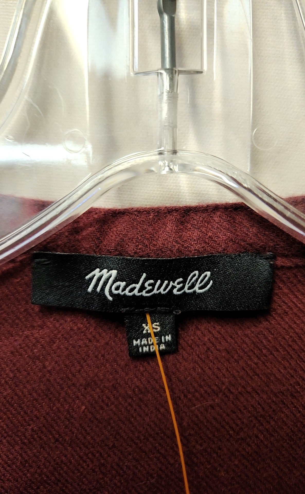 Madewell Women's Size XS Maroon Long Sleeve Top
