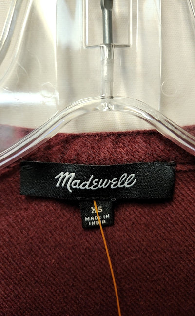 Madewell Women's Size XS Maroon Long Sleeve Top