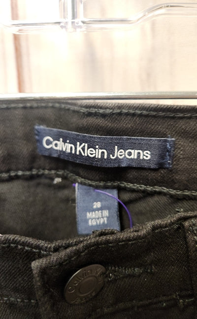 Calvin Klein Women's Size 28 (5-6) Black Jeans High Rise Skinny