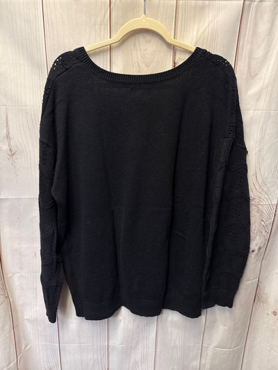 Evri Women's Size 1X Black Sweater