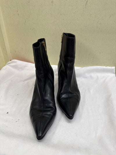 Via Spiga Women's Size 10 Black Leather Boots Shoes