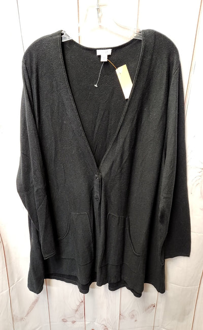 Pure Jill Women's Size XL Black Cardigan
