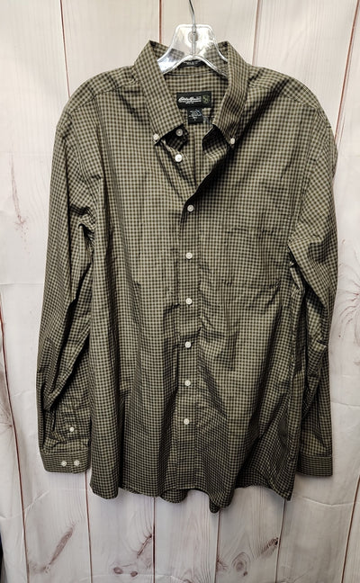 Eddie Bauer Men's Size L Green Shirt