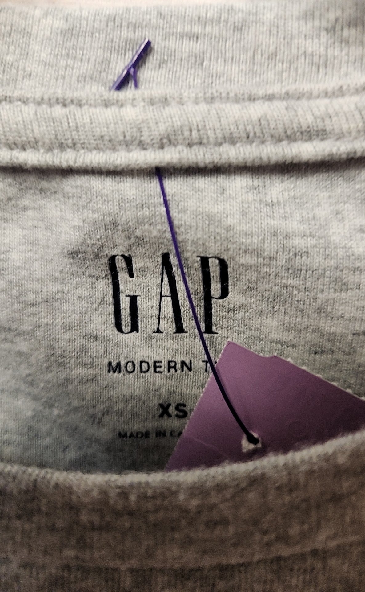 Gap Women's Size XS Gray Short Sleeve Top
