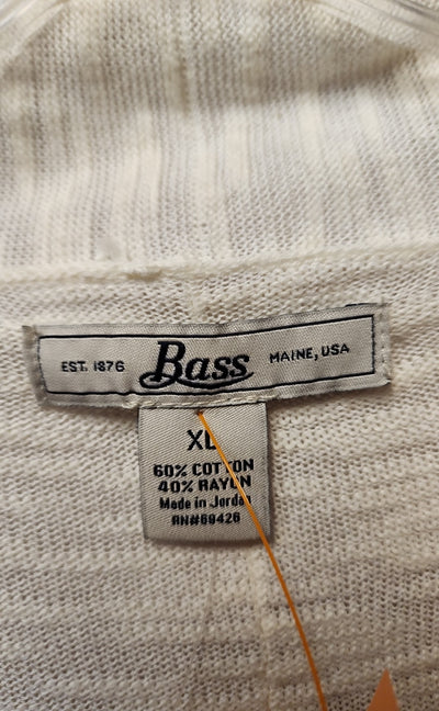 Bass Women's Size XL White Cardigan
